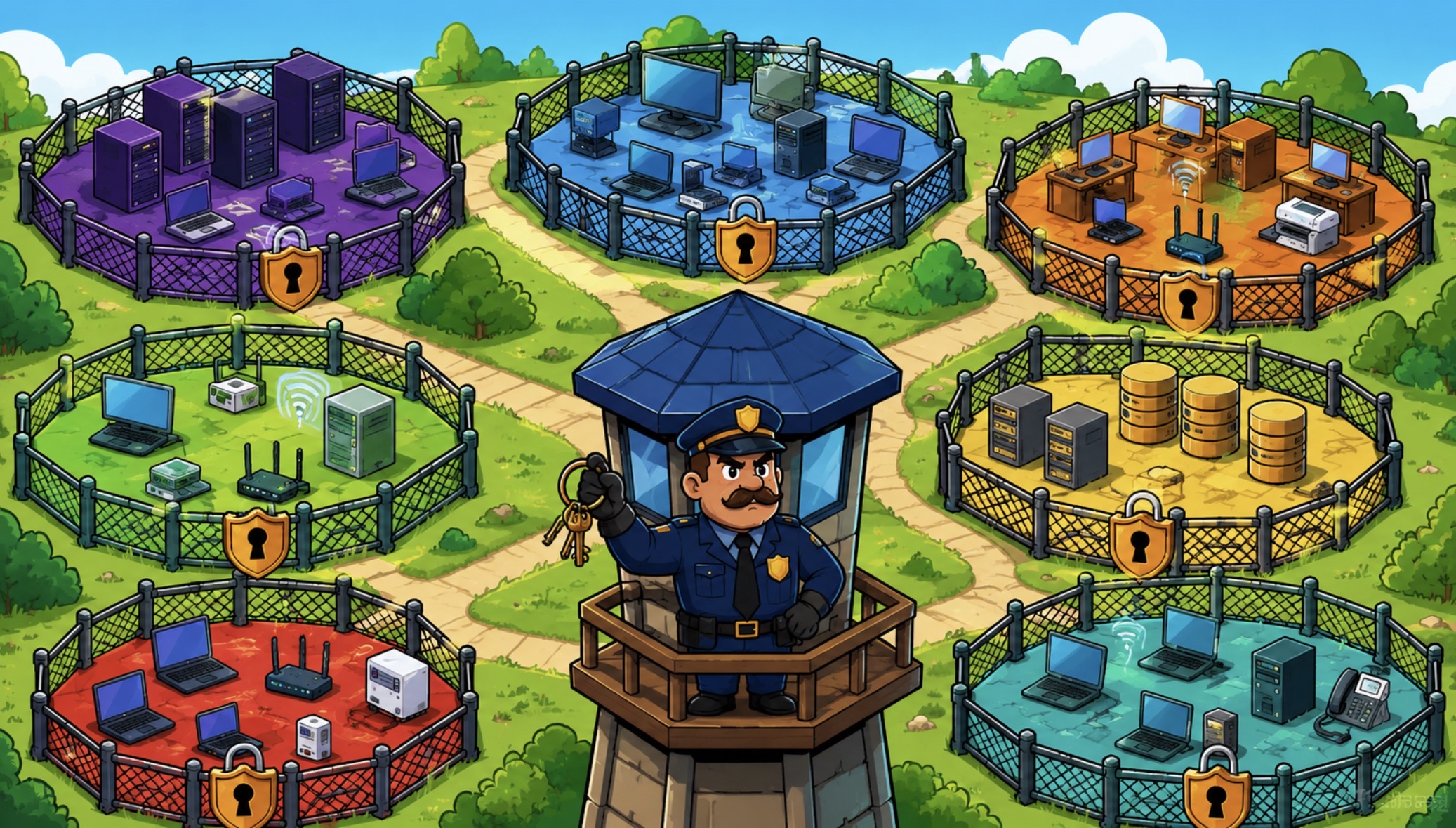 A guard watching over the network.